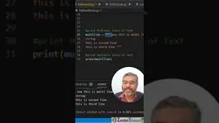 Python Shorts 12: Print Multiline Text in python 