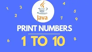 Java program to print numbers from 1 to 10 | for loop | while loop