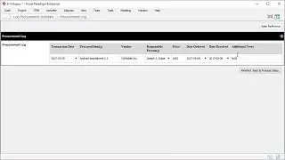 Procurement Log Template - Project Management