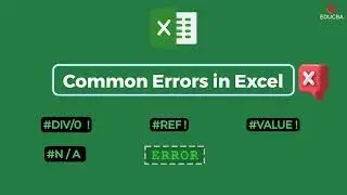 Common Errors in Excel