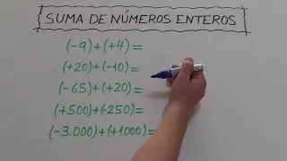 EJERCICIO RESUELTO DE SUMA DE NÚMEROS ENTEROS