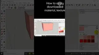 how to apply texture in sketchup| donloaded material in sketchup 