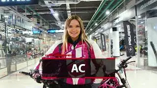 Девушка проехала СТОЯ на мотоцикле внутри Торгового Центра Формула Х 🏁