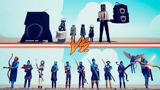 ARCHERS TEAM vs SPEAKERMAN TEAM (Skibidi Toilet) - Totally Accurate Battle Simulator | TABS