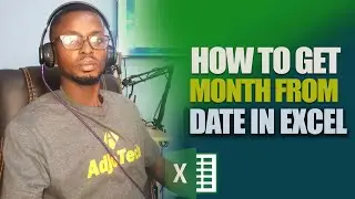 How to get month from date in excel