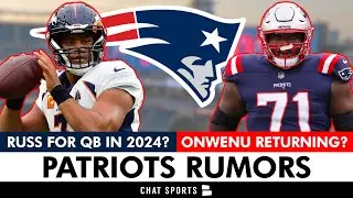 JUICY Patriots Rumors: New England Signing Russell Wilson For 2024? Mike Onwenu Wants To Re-Sign?