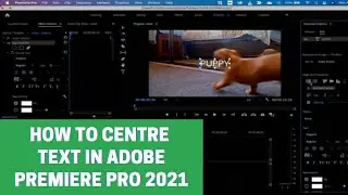 How to Center Text in Premiere Pro CC 2021