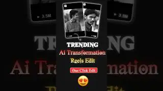 Ai Transformation Reels Editing |Face Change Transition Reels Editing   