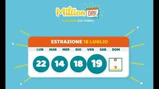 Estrazione Millionday 18-07-2021