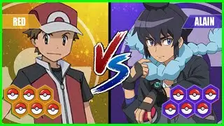 Pokemon Battle Pedia: Red Vs Alain (Pokemon Origins)