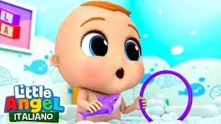 Come ci divertiamo nel bagnetto 🛀🏽🧽💧 | Cartoni Animati con Gianni Piccino - Little Angel Italiano