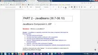 Java Programming 2 - Intro to JavaBeans using JSP, Part 1/2