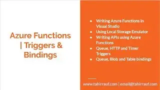 Azure Functions  | Triggers & Bindings