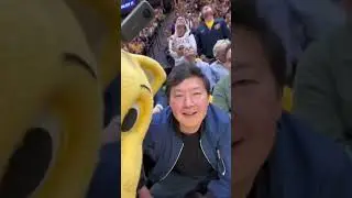 SuperMascot Rocky found some friends sitting court side at game 1 of the NBA Finals 😊