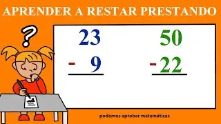 Aprender a restar prestando