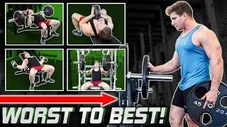 TOP 7 Chest Exercises Ranked WORST to BEST! || STOP WASTING TIME!