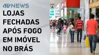 Associação de lojistas estima prejuízo de R$ 25 milhões após incêndio em shopping em SP