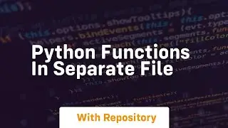 python functions in separate file