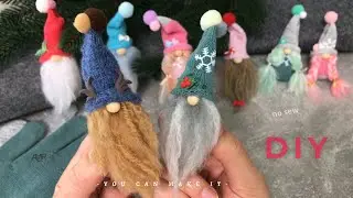 Tiny Gnomes Tutorial | no sew | Easy #diy Gnome Ornaments ✨🎅🏼 Christmas Craft 🎄