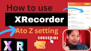 XRecorder kaise use kare।। how to use XRecorder।।Du screen recorder kaise use kare। screen recorder।