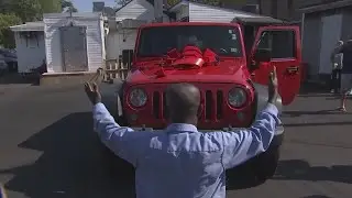 High school's favorite custodian surprised with car from students