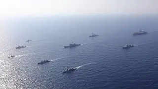 USS George H.W. Bush (CVN 77) Conducts A Group Sail With the Israeli Navy