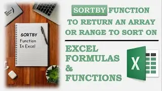 #shorts | SORTBY Function in Excel