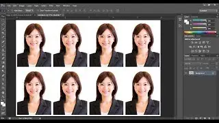 How to Create Passport Size Photo in Photoshop (By One Click) | Photoshop tutorial