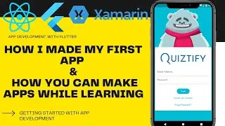 How to start App development || How to make Apps while learning || How I made my First App