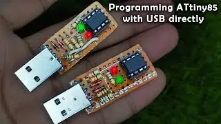 Programming ATtiny85 IC directly through USB using Digispark Bootloader