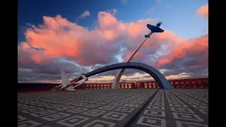 ПЬЕХА. ОГРОМНОЕ НЕБО. Мемориал Защитникам неба Отечества.  Тула,  РФ
