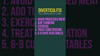 What Are My Recommendations To Prevent Diverticulitis? 