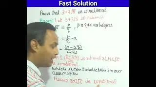 Prove That 3+2√5 is irrational | Ex 1.3 Q 2 Class 10 Maths Real Numbers