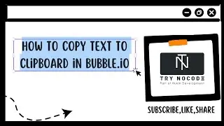 How to copy text to clipboard in bubble.io