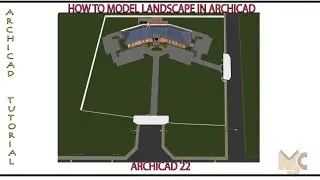 LANDSCAPE MODEL IN ARCHICAD #graphisoft #archicad