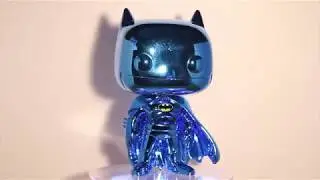 SDCC Blue Chrome Batman #144 - DC Funko POP Vinyl