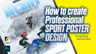 How to Create Professional Sport Poster Design   #Photoshop Tutorials