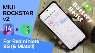 MIUI 14 Rockstar v2 Custom ROM for Redmi Note 9S/Pro/Max/POCO M2 Pro • Battery Beast 🔋