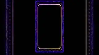 TRIPLE LINES NEON FRAME || Abstract Border || Vertical Frame || Glowing Border