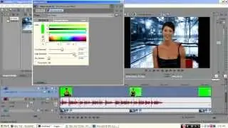 How to use Chroma keyer in Sony Vegas pro