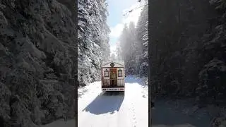 SNOW CAMPING WITH A CARAVAN