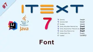 #7 Adding Font in PDF : iText Java