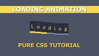 Cool css text loading animation - Loading animation using html and css