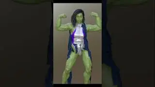 She Hulk Foot Transformation Shorts  