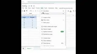 Sorting in Google Sheets