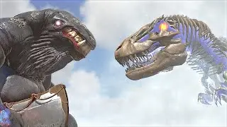 ARCH-TEMPERED TYRANT BOSS VS WHALEROG GANTU ANOMALY BOSS (ARK SURVIVAL EVOLVED BATTLE)