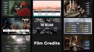 Film Credits | After Effects and Premiere Pro Template (AE & PP Video Template)