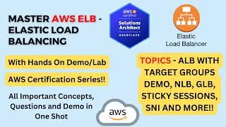 Master AWS ELB - ALB, NLB, GLB, Target Groups, Sticky Sessions, SNI | Hands On Demo |AWS SAA | 