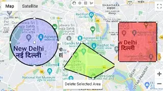 Geofence - Draw in Polygon, Circle, Rectangle Shapes and Get Coordinates using Google Maps Api