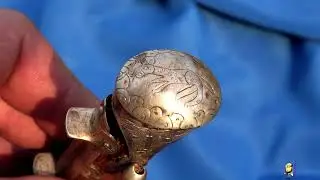 Рукоять сабли в серебре
